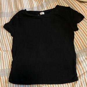 Garage Black Crop Top